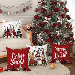 Christmas Decoration Pillowcase – Santa & Christmas Tree Design