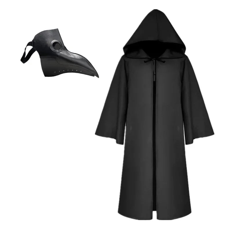 Plague Doctor Costume with Cape & Mask – Halloween Cosplay Set - candletown.net