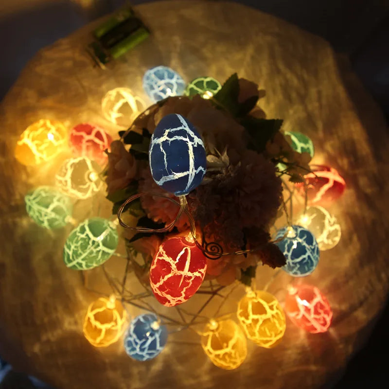 1.5m 10-LED Easter Egg String Lights – Festive Glow for Spring - candletown.net