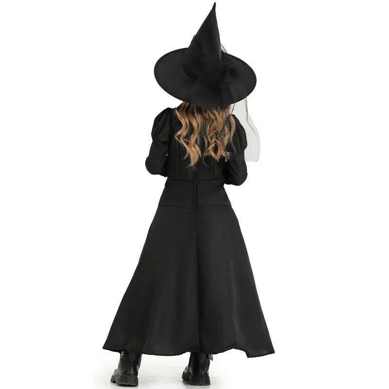 Deluxe Witch Costume Set – Halloween Wizard Dress with Hat for Kids & Adults - candletown.net