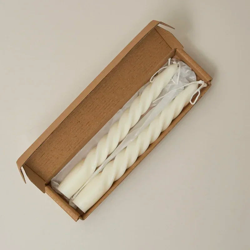 2pc Spiral Scented Dinner Taper Candles - candletown.net