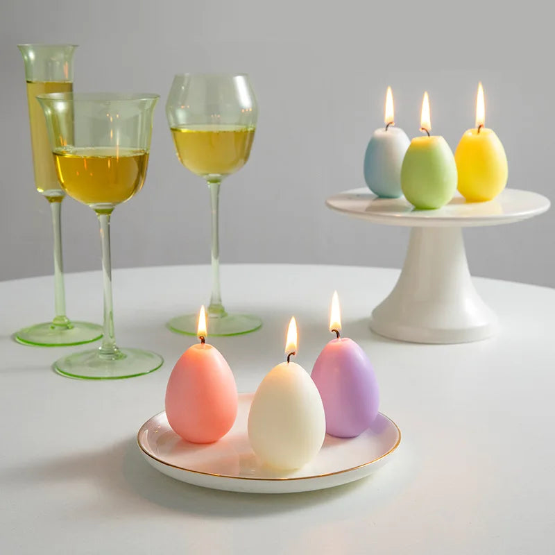 2pc Easter Egg Scented Scented Candle Creative Egg-shaped Religious Festival Atmosphere Display, Egg-shaped Candle - candletown.net