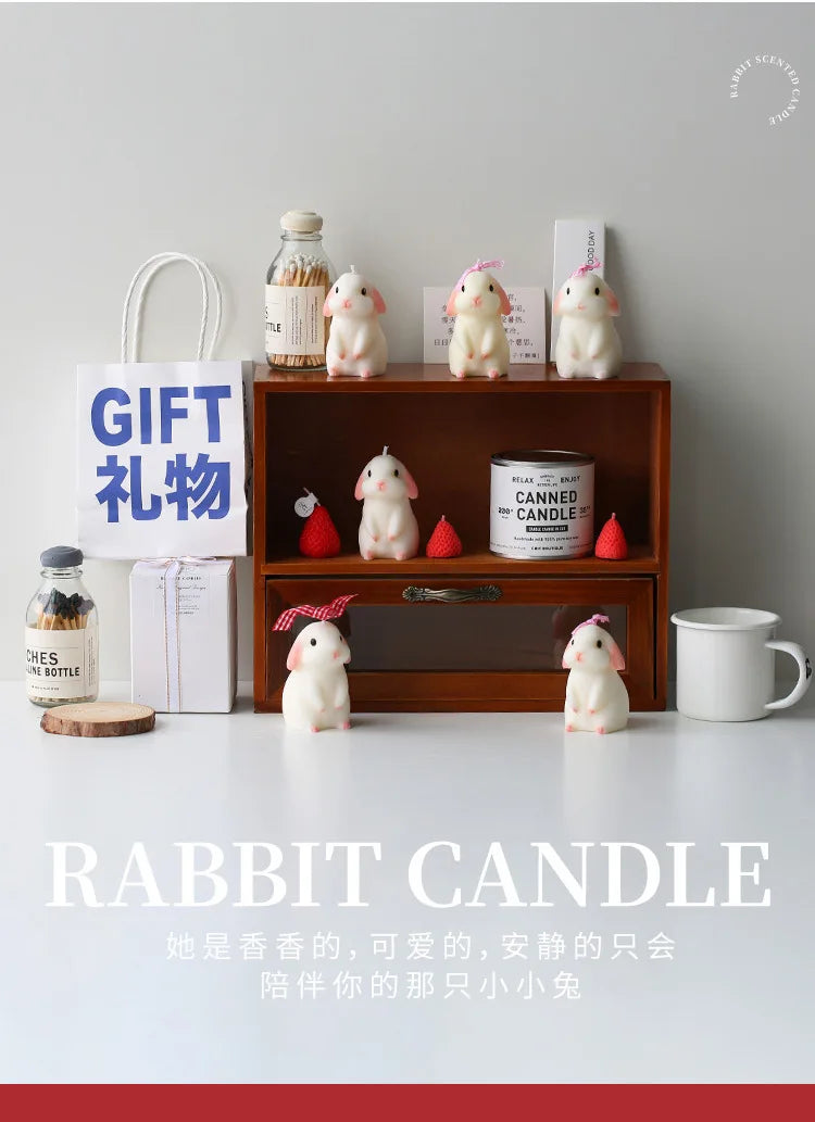 Bunny Scented Candle – Handmade Soy Wax Candle for Home & Gifts - candletown.net