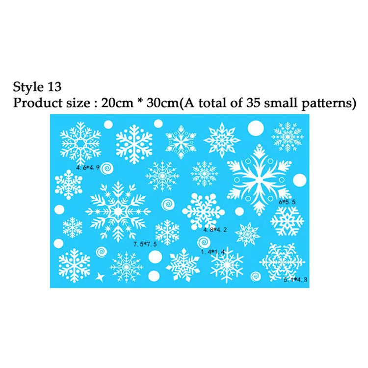 38-Piece Snowflake Window Clings – Reusable Electrostatic Christmas Stickers - candletown.net
