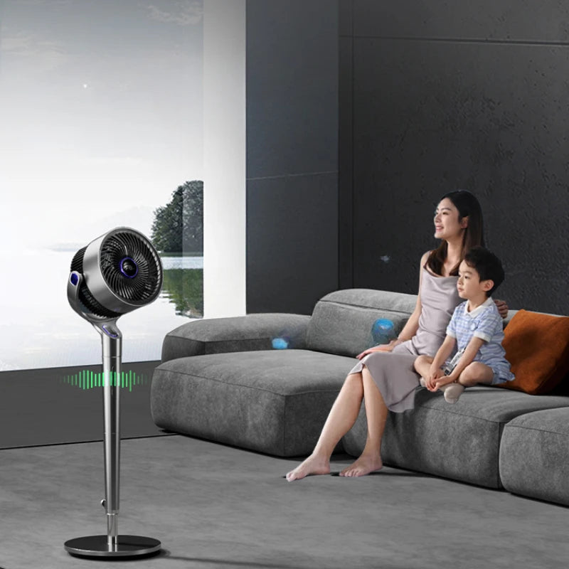 Modern Quiet Air Circulator Floor Fan with Remote Control - candletown.net
