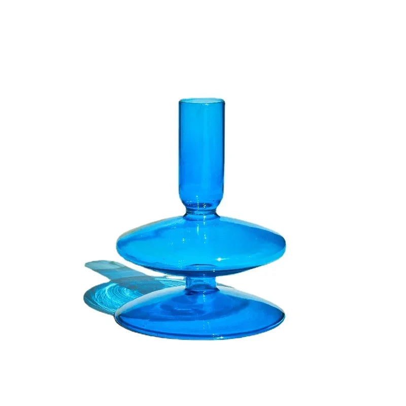 Colorful Glass Candle Holder - candletown.net