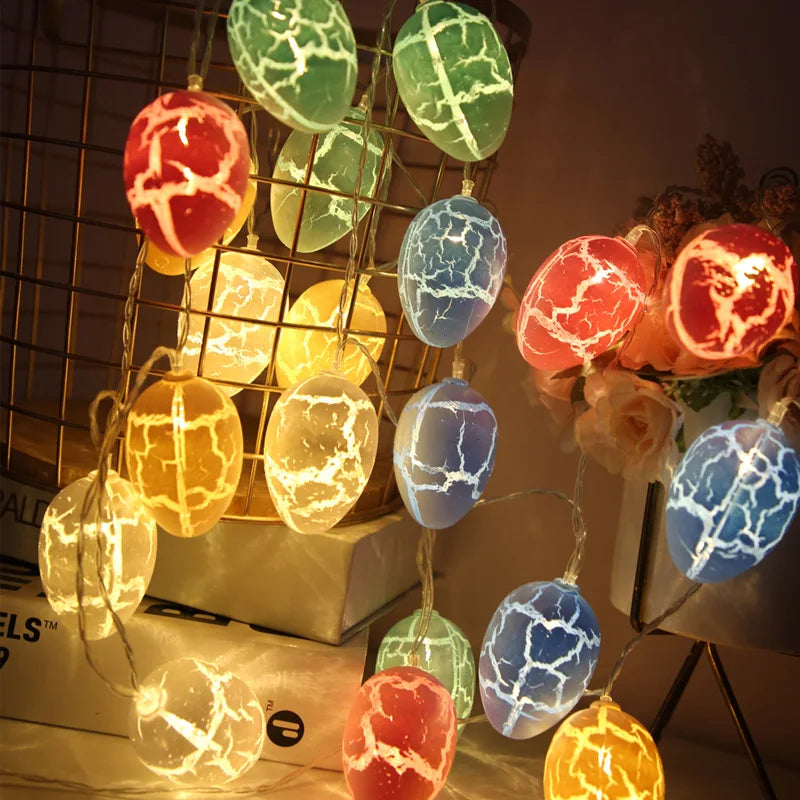 1.5m 10-LED Easter Egg String Lights – Festive Glow for Spring - candletown.net