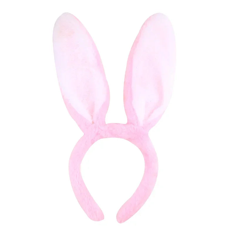 Plush Bunny Ears Headband – Cute & Soft for Easter & Cosplay - candletown.net