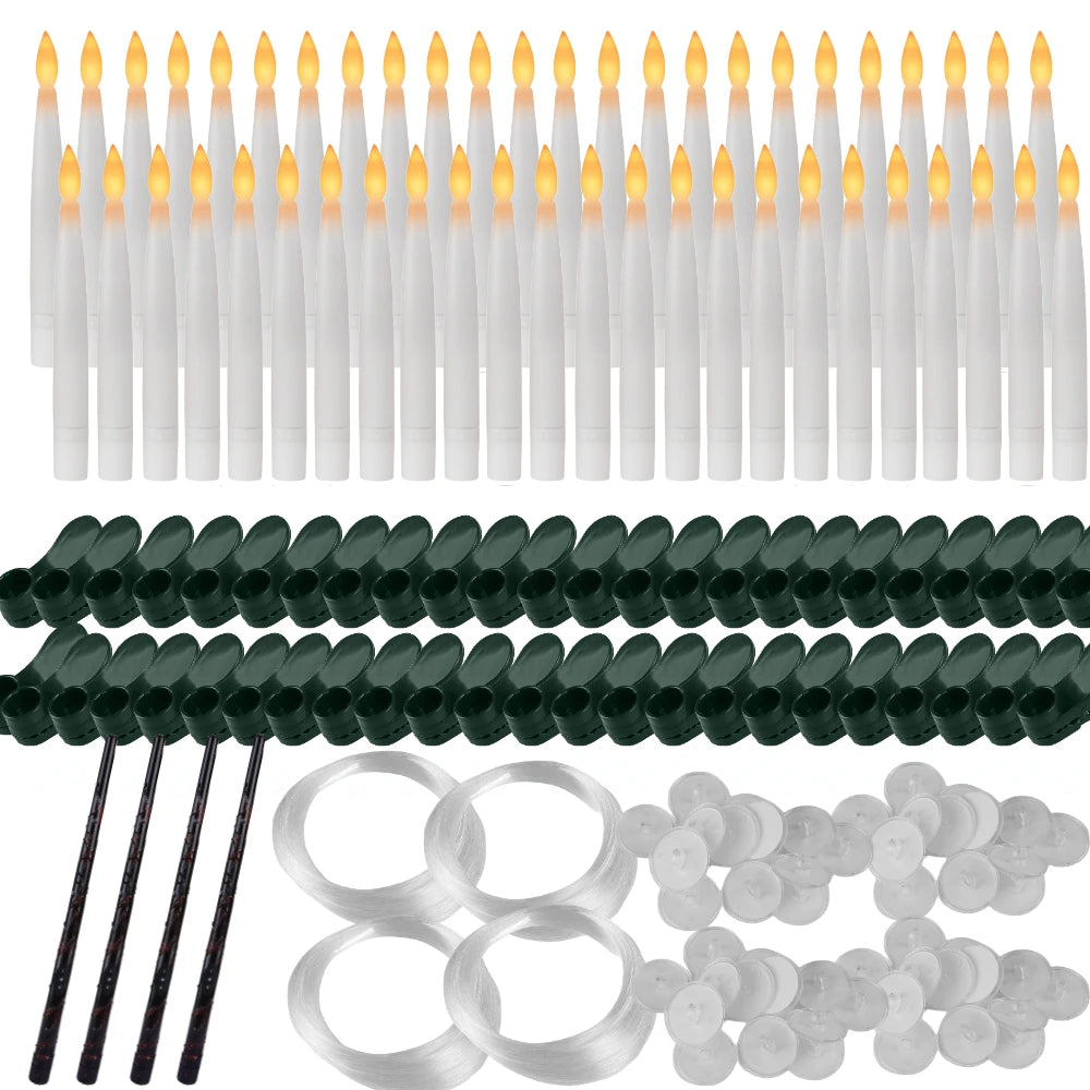 Flameless LED Taper Candles for Christmas Tree - candletown.net