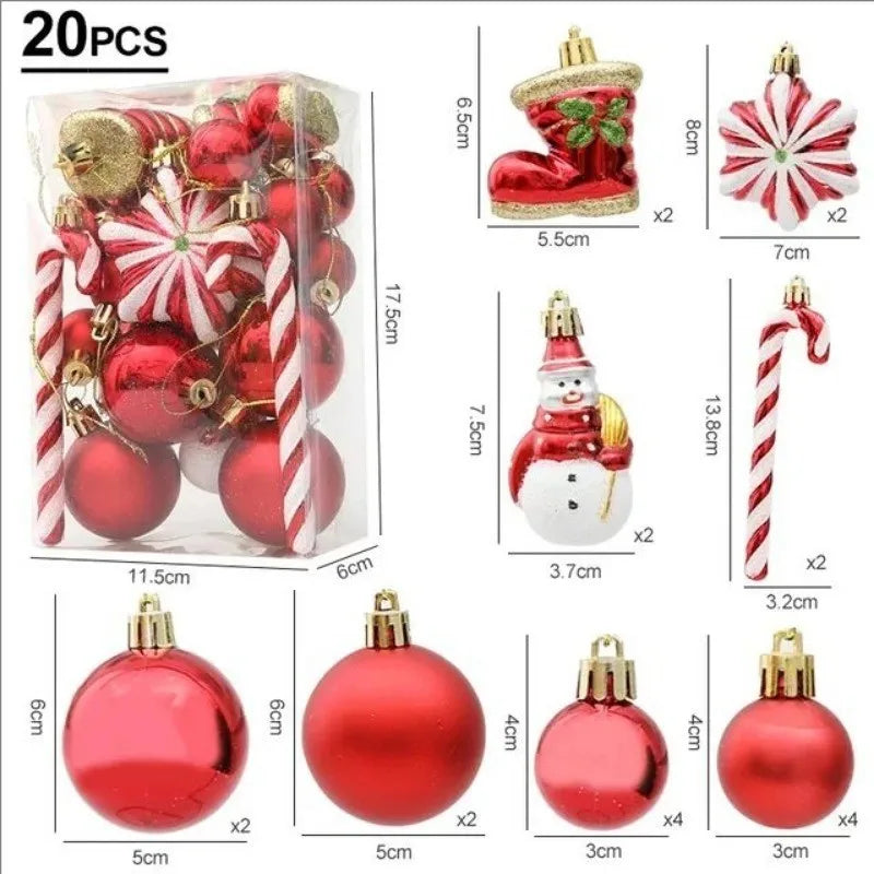 20/29pcs Christmas Ball Decoration Set - candletown.net