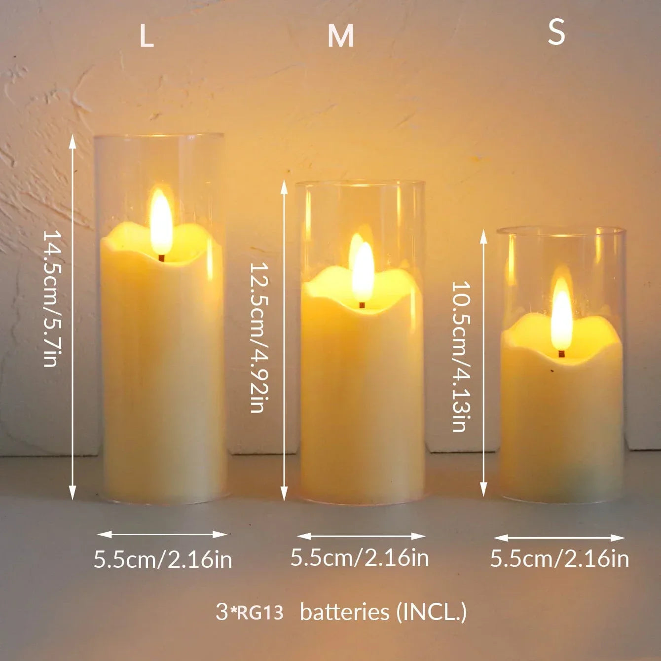 6PCS Flameless LED Candles – Flickering Acrylic Candle Set - candletown.net