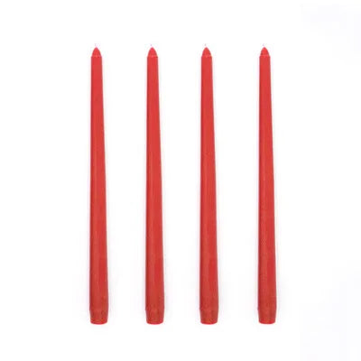 4pcs Colored Taper Candles – Elegant Long Dinner Set - candletown.net
