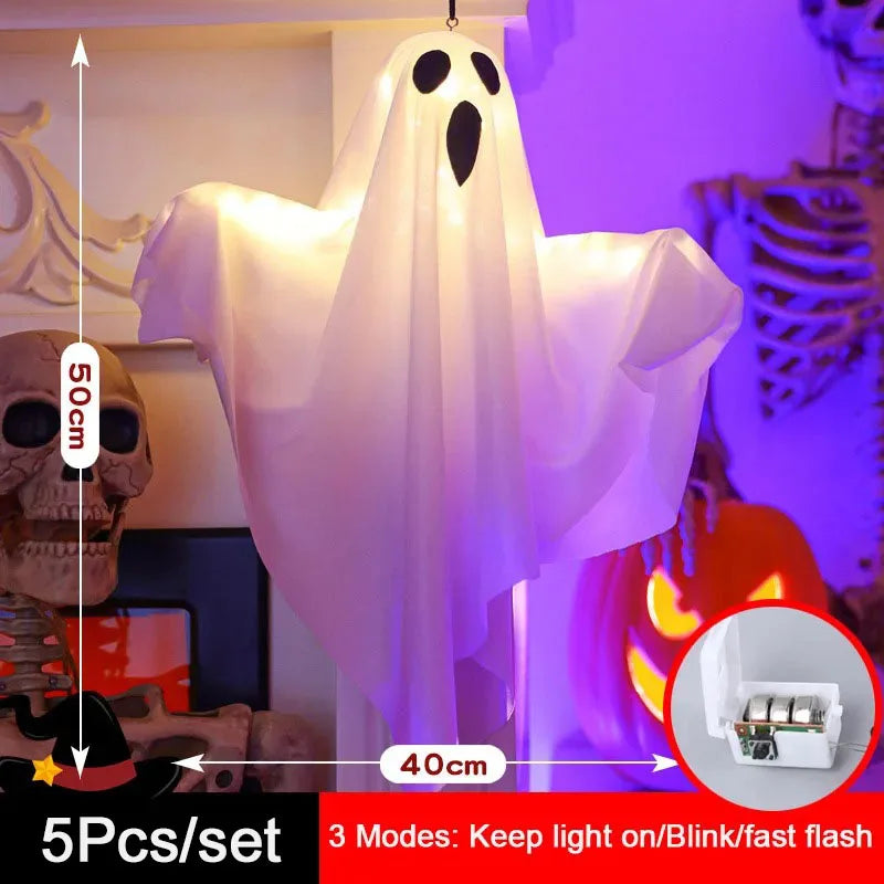 Halloween Ghost LED Hanging Decoration – Spooky Prop - candletown.net