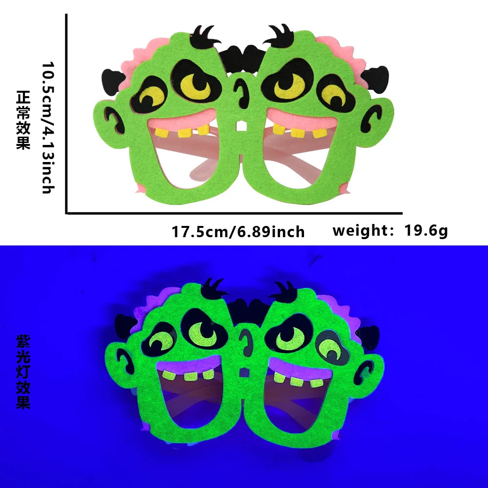 Halloween Costume Accessories Set – Glasses, Mask, Bat Hair Clip & Bracelet - candletown.net