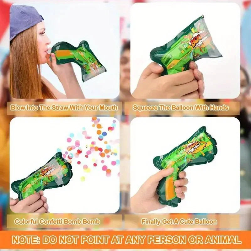 Handheld Confetti Poppers – Party Celebration Set (10 pcs) - candletown.net