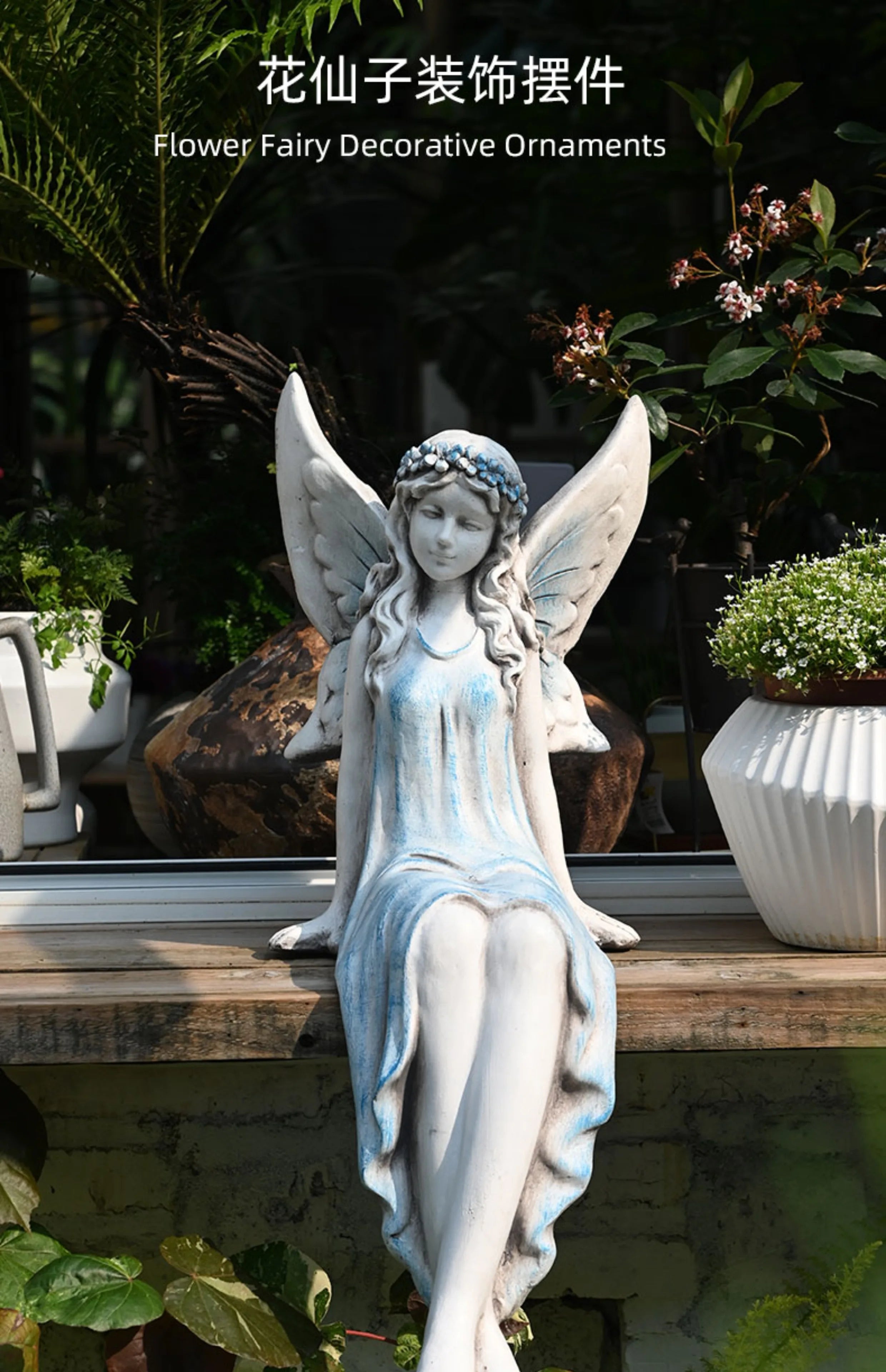 Resin Mermaid Garden Decoration – Outdoor Summer Accent - candletown.net
