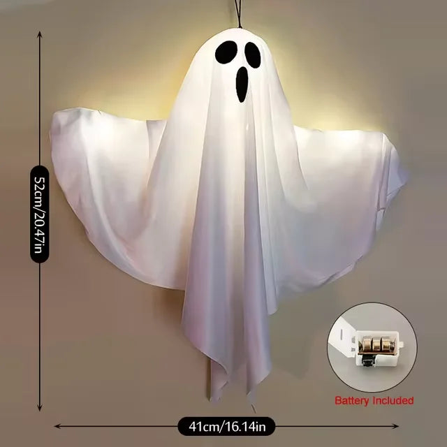 Halloween Ghost LED Hanging Decoration – Spooky Prop - candletown.net