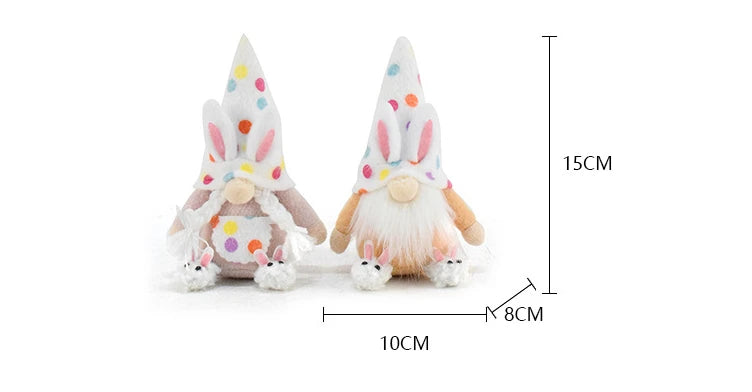 Easter Polka Dot Gnome – Faceless Spring Decoration - candletown.net