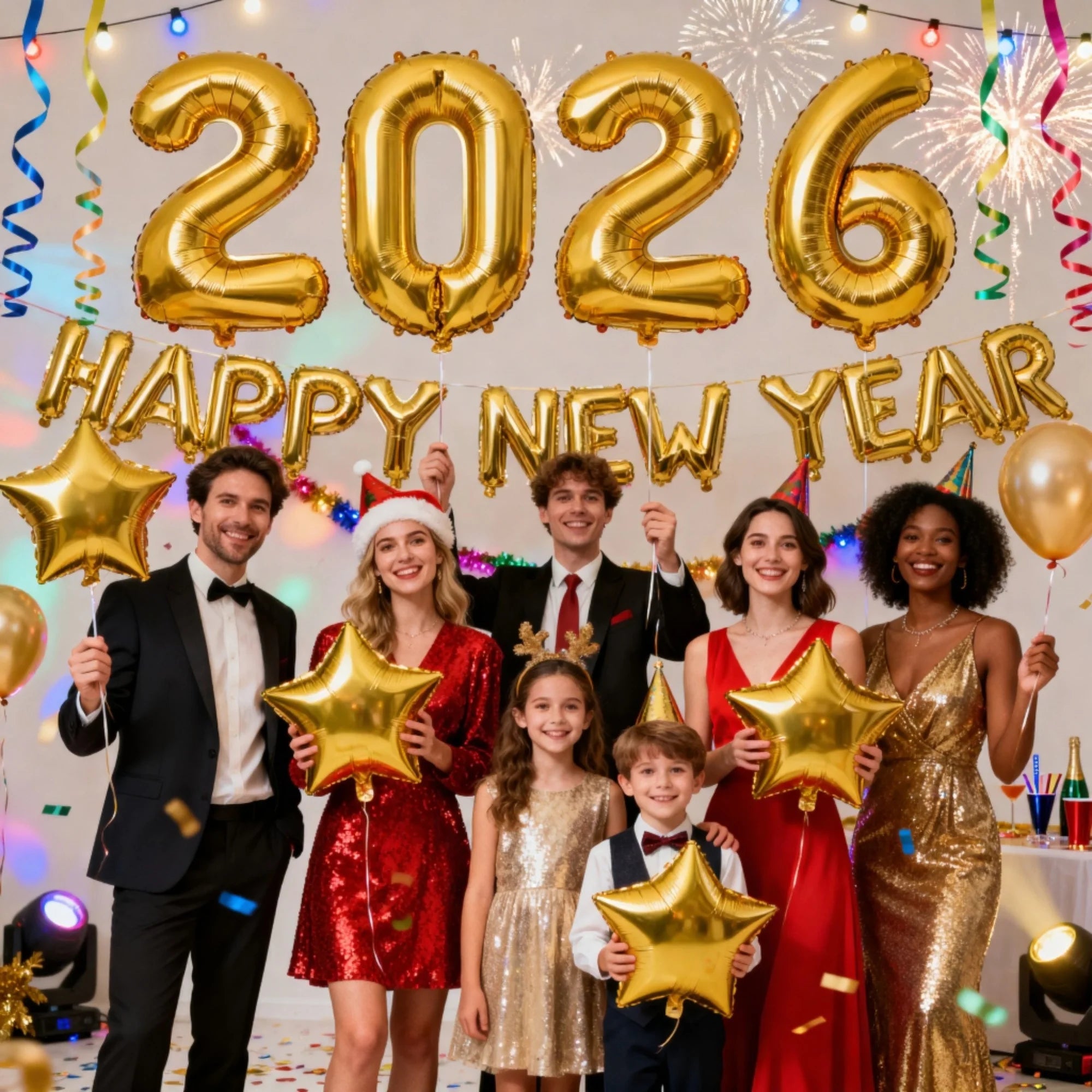 23-Piece 2026 Happy New Year Balloon Set