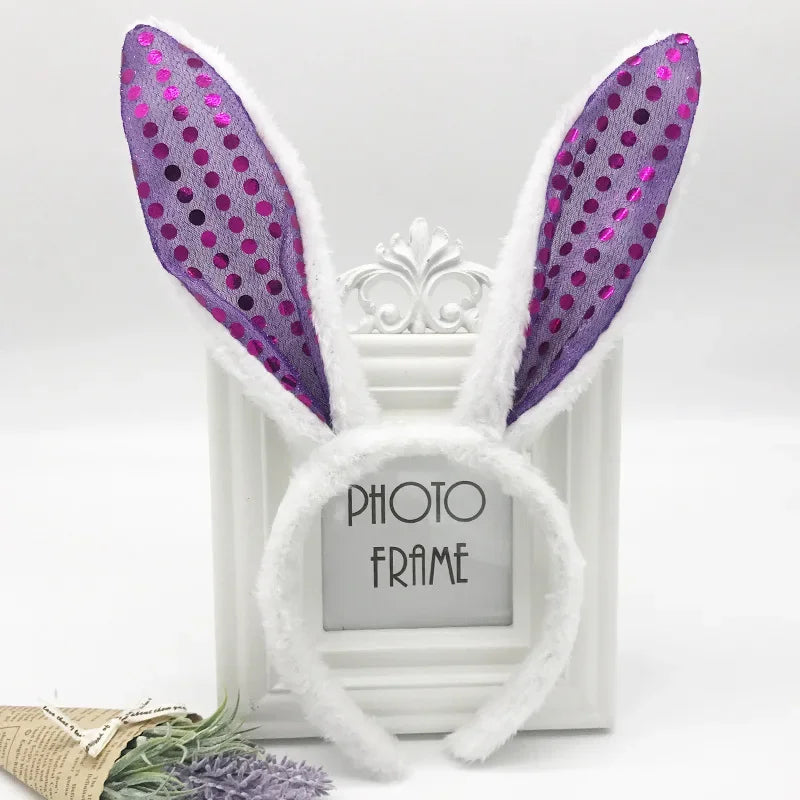 Plush Bunny Ears Headband – Cute & Soft for Easter & Cosplay - candletown.net