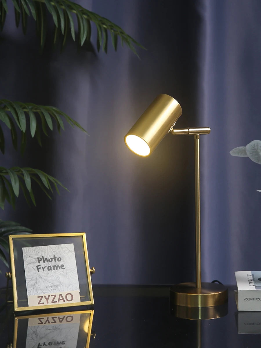 Modern Golden Table Lamp – Nordic Design - candletown.net