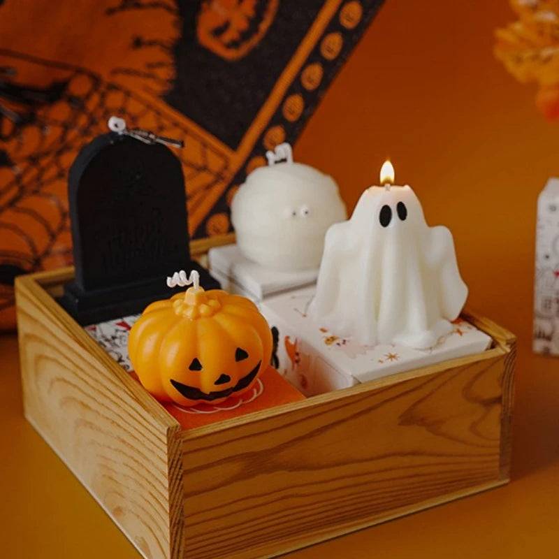 Handmade Halloween Scented Candles – Skull, Pumpkin & Tombstone Designs - candletown.net