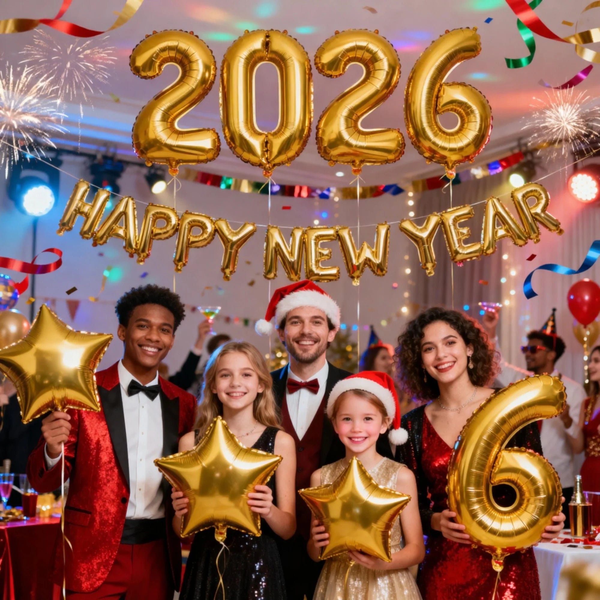 23-Piece 2026 Happy New Year Balloon Set