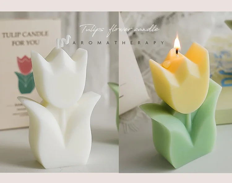 Handmade Tulip Soy Wax Candle - candletown.net