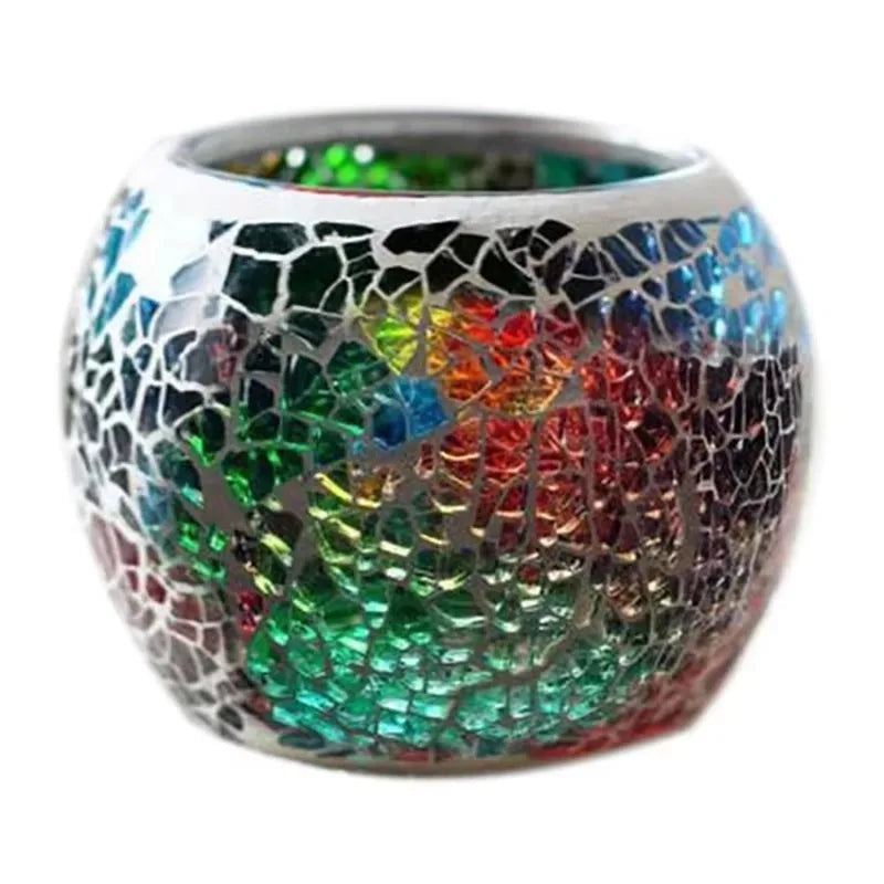 Glass Mosaic Candle Holder