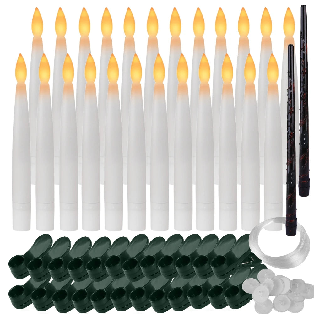 Flameless LED Taper Candles for Christmas Tree - candletown.net