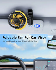 Portable Clip-On Fan for Stroller, Desk & Car