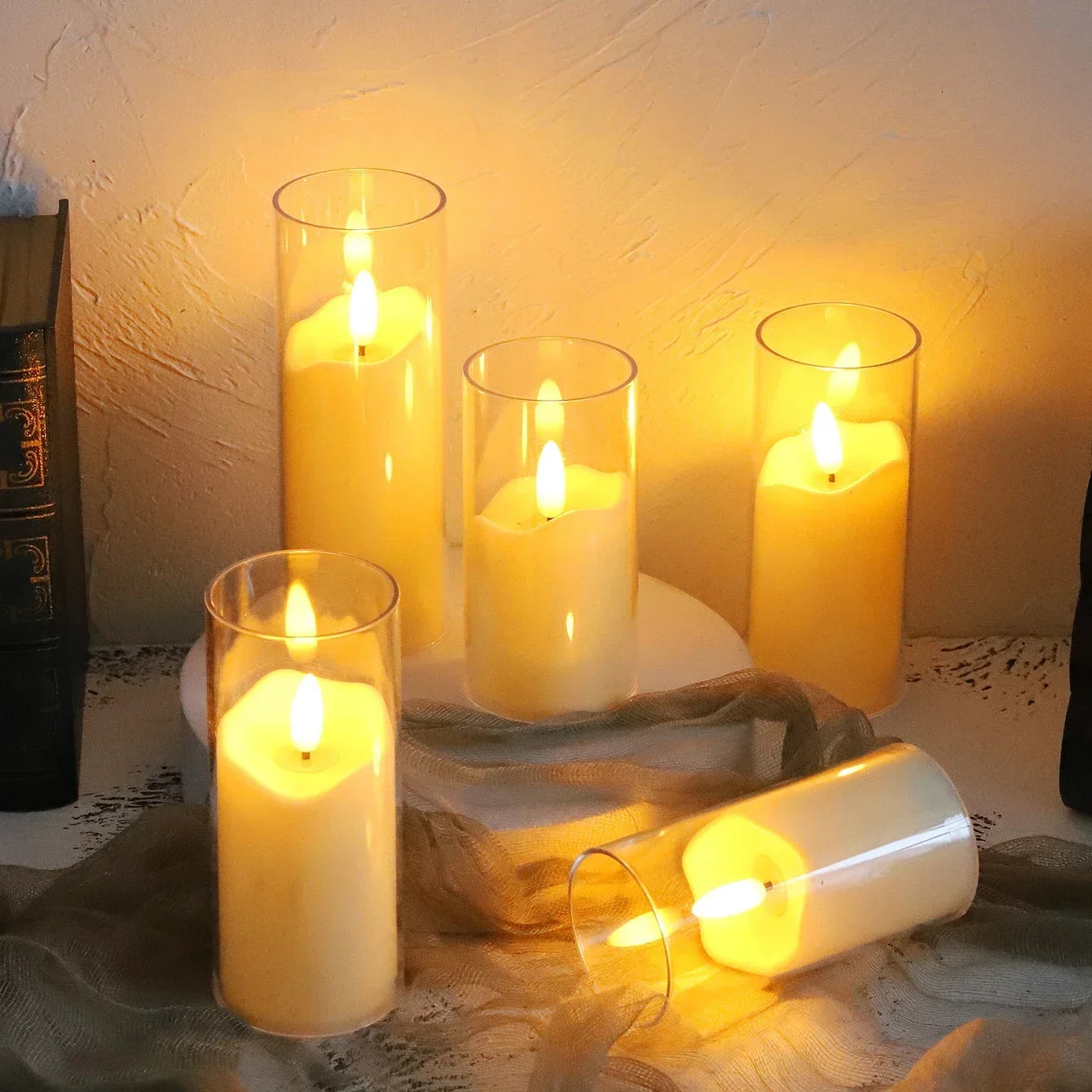 6PCS Flameless LED Candles – Flickering Acrylic Candle Set - candletown.net