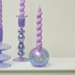 Colorful Glass Candle Holder - candletown.net