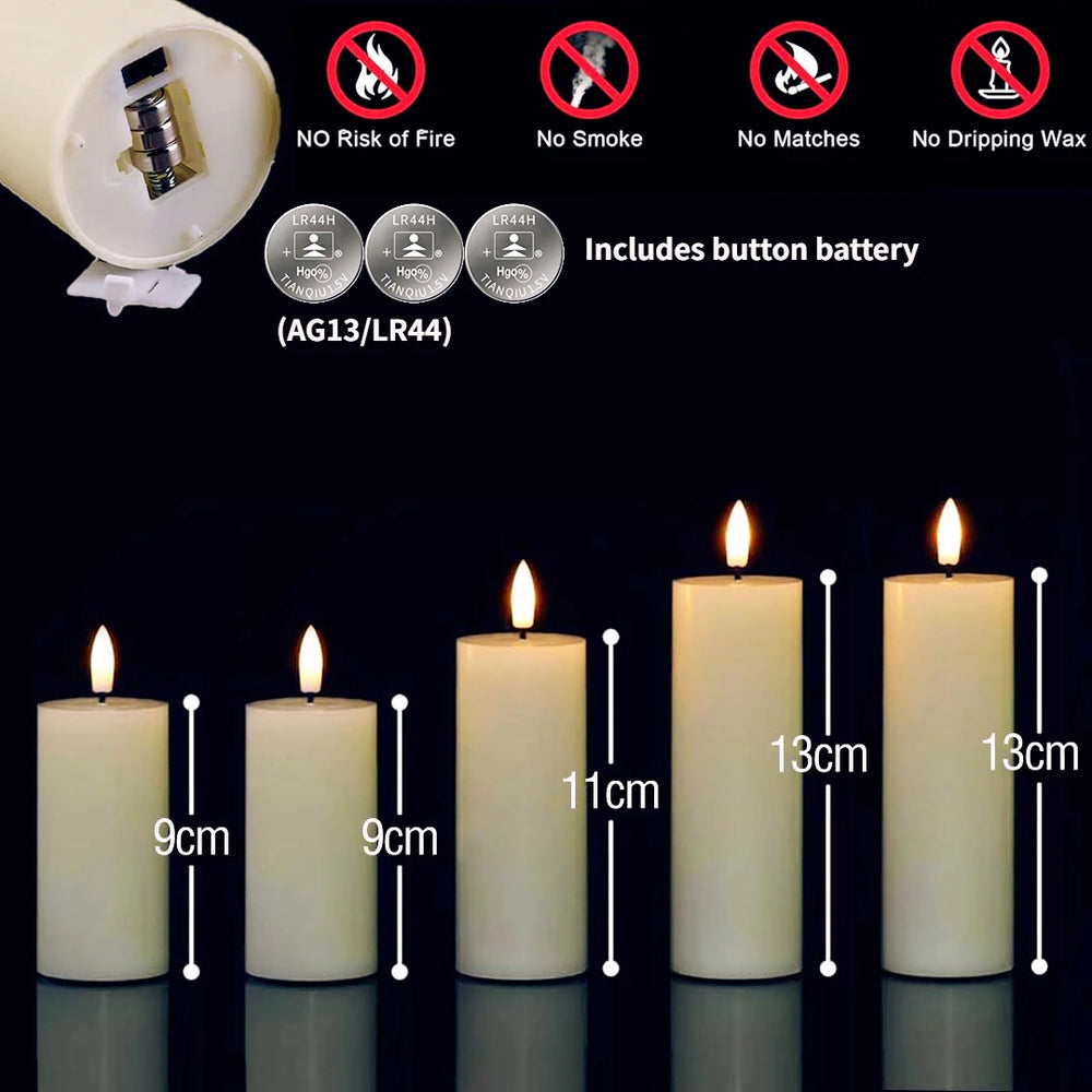 Flameless LED Candles Bulk Set - candletown.net