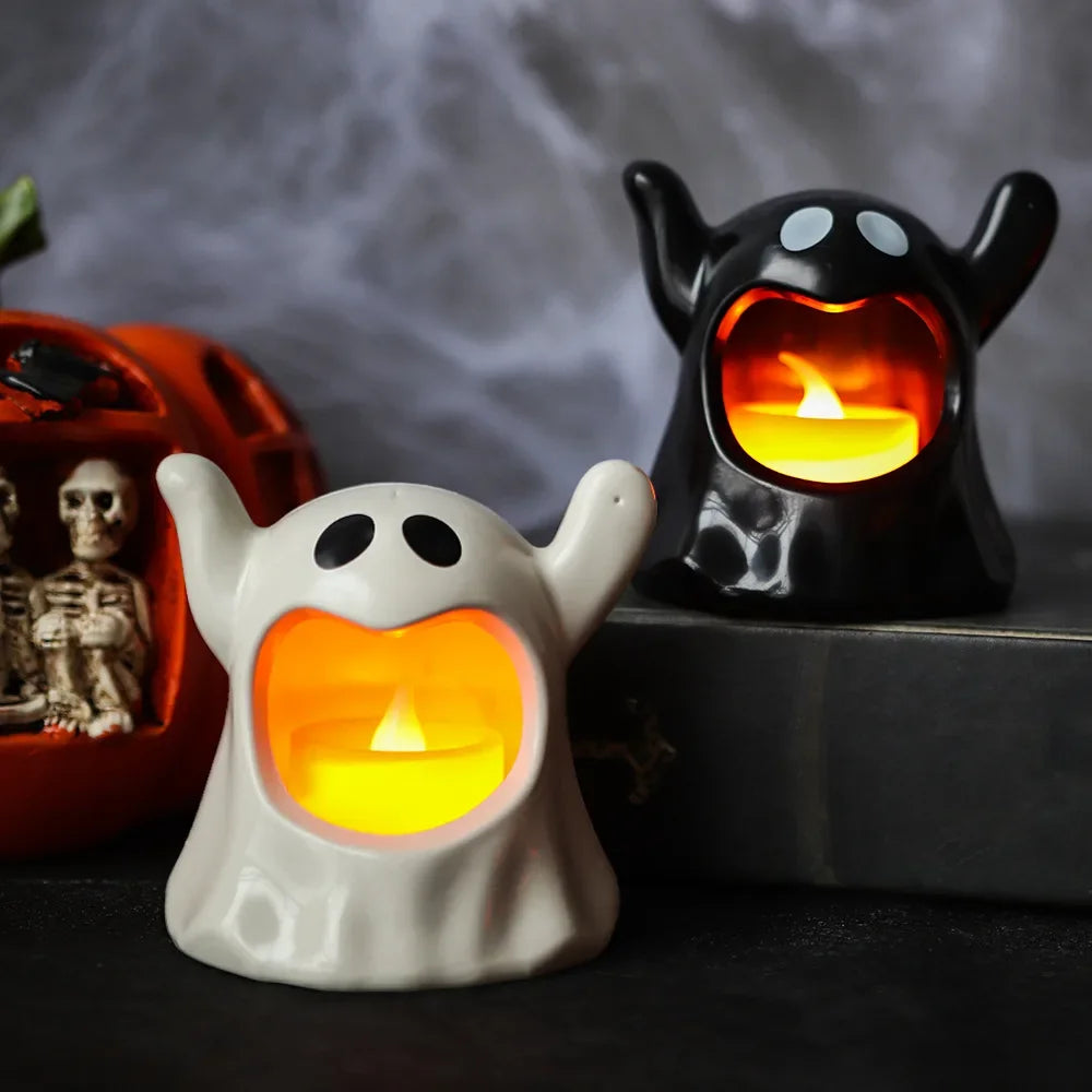 Halloween Ghost LED Flameless Candle Decoration - candletown.net