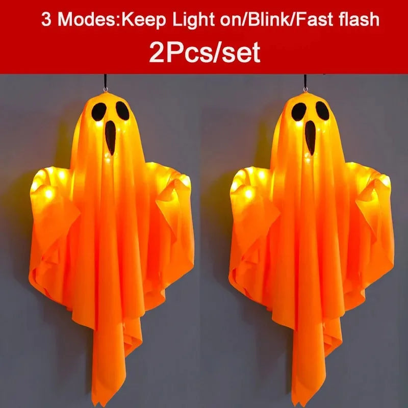 Halloween Ghost LED Hanging Decoration – Spooky Prop - candletown.net