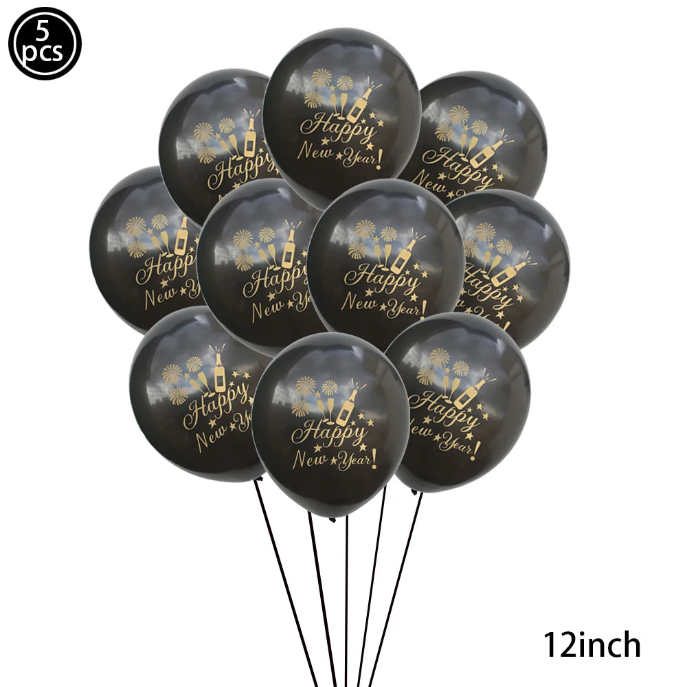 2026 New Year Latex Balloons