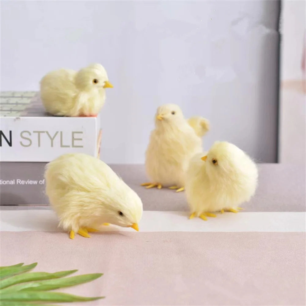 Fluffy Easter Chick Decoration – Cute & Festive Spring Ornament - candletown.net