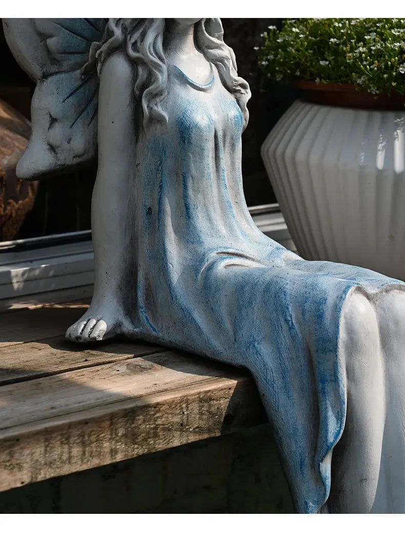 Resin Mermaid Garden Decoration – Outdoor Summer Accent - candletown.net