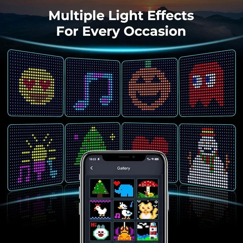 Smart Curtain Lights with Bluetooth App Control - RGB LED String for DIY Decor - candletown.net