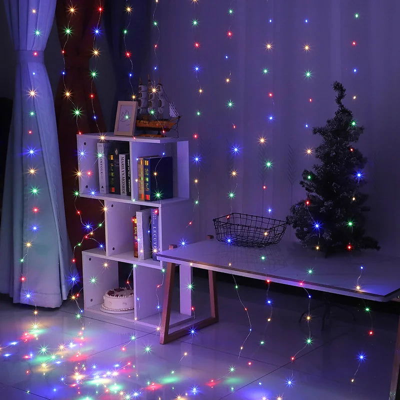 USB Curtain LED String Lights - 3/4/6M Remote Control Fairy Lights - candletown.net