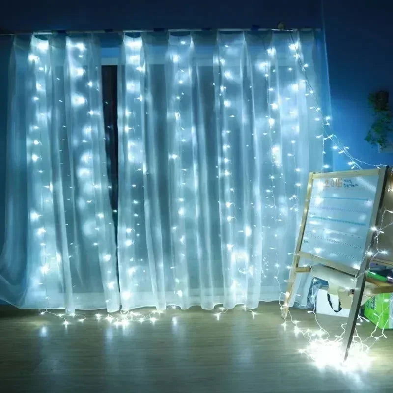 USB Curtain LED String Lights - 3/4/6M Remote Control Fairy Lights - candletown.net