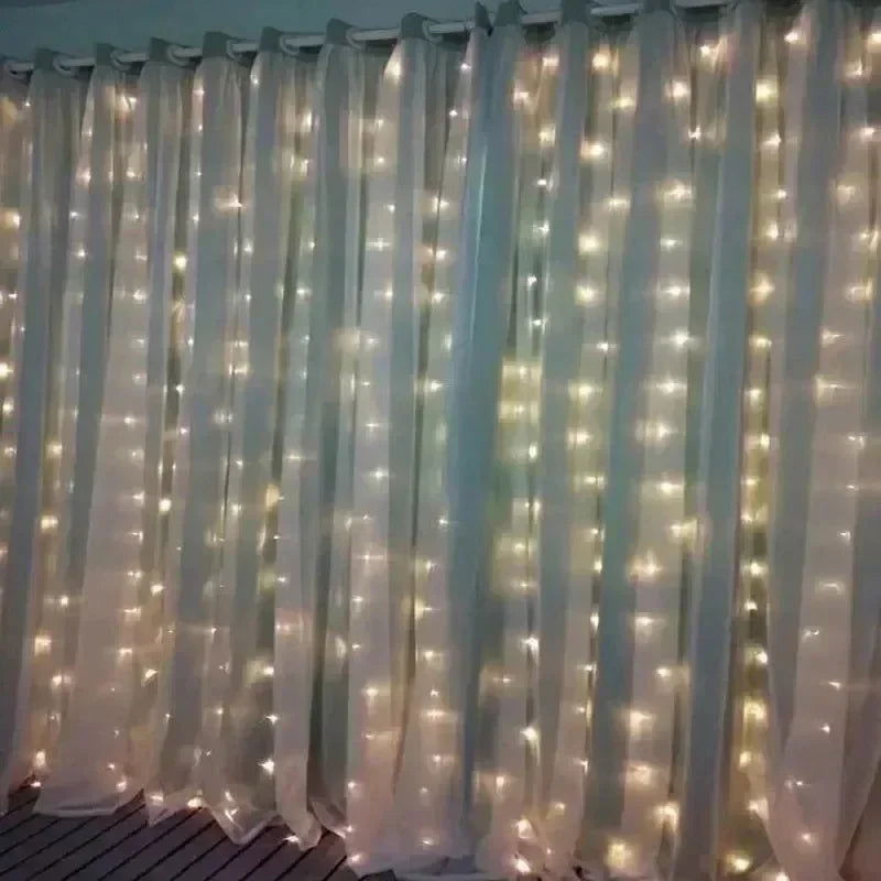 USB Curtain LED String Lights - 3/4/6M Remote Control Fairy Lights - candletown.net