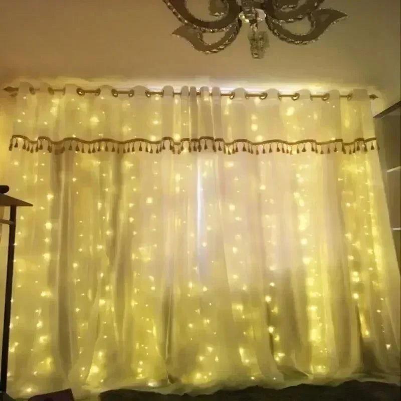 USB Curtain LED String Lights - 3/4/6M Remote Control Fairy Lights - candletown.net
