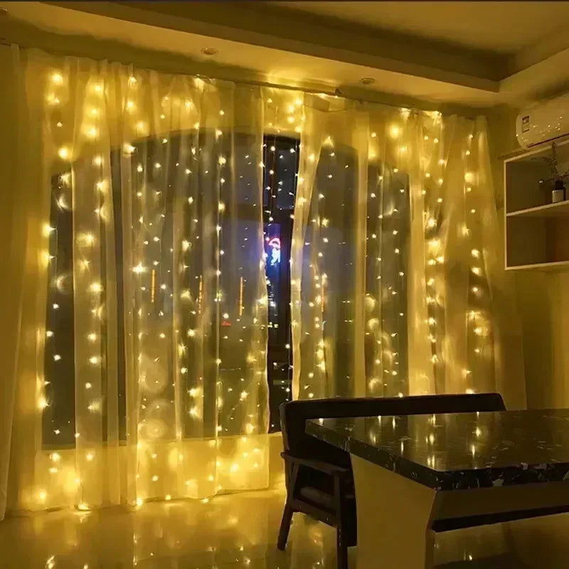 USB Curtain LED String Lights - 3/4/6M Remote Control Fairy Lights - candletown.net