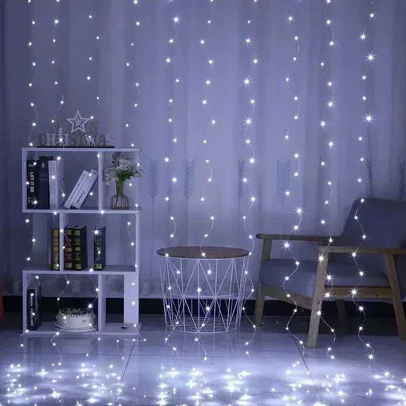 USB Curtain LED String Lights - 3/4/6M Remote Control Fairy Lights - candletown.net