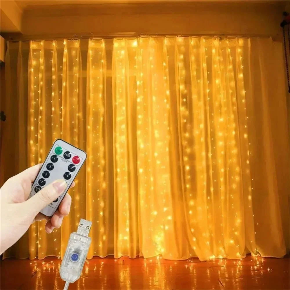 USB LED Curtain String Lights - candletown.net