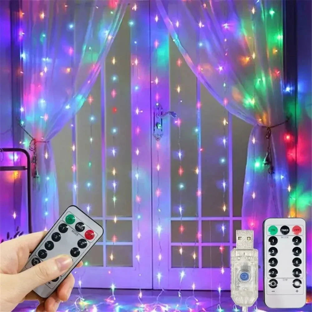 USB LED Curtain String Lights - candletown.net