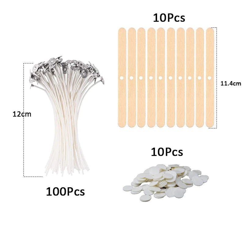 Waxed Cotton Candle Wicks Set - candletown.net