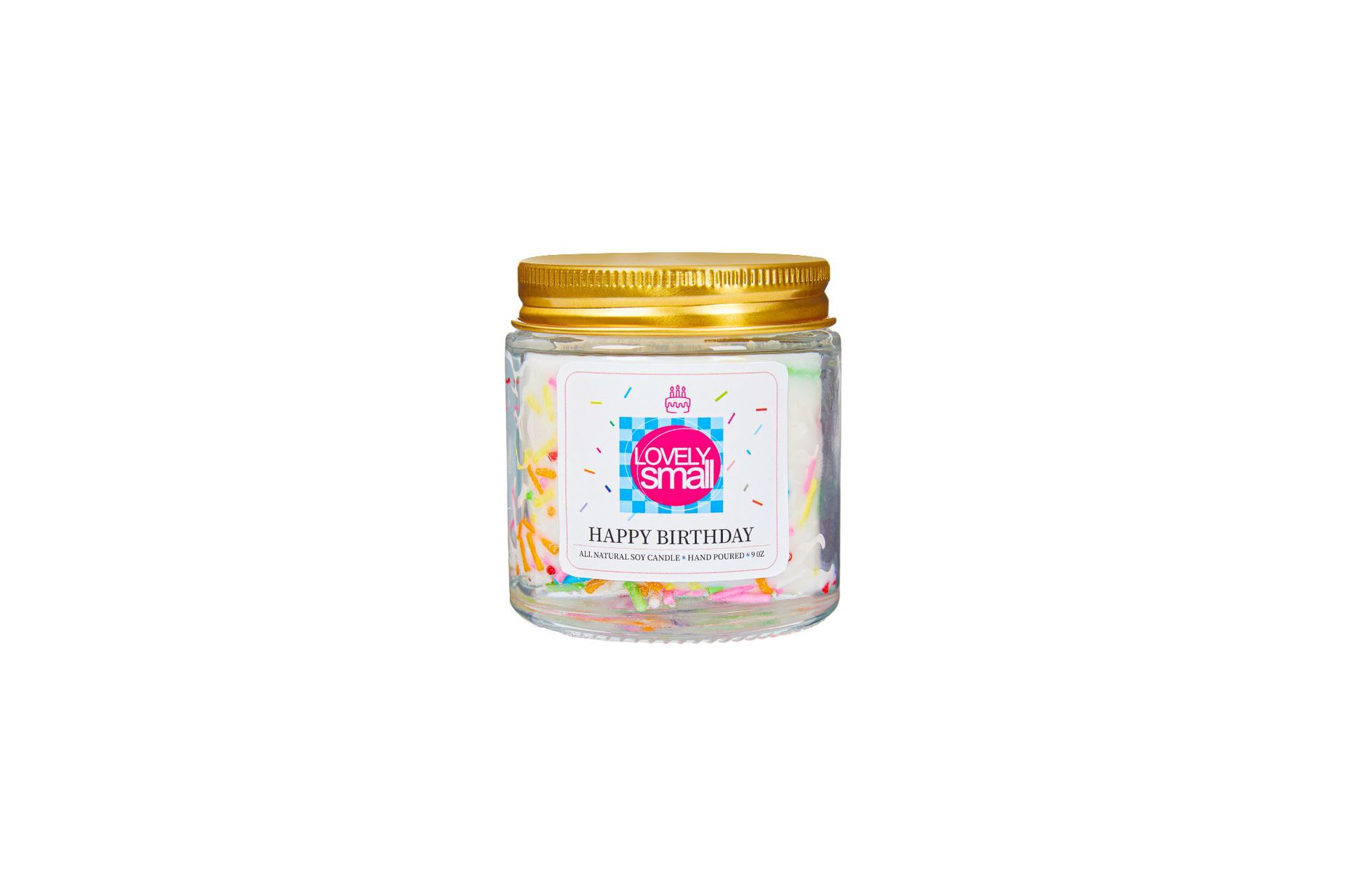 Candy Sprinkle Soy Candle – Handmade Aromatherapy